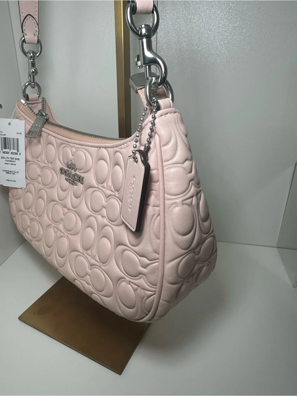 Coach Blush Pink Teri Shoulder Bag NWT